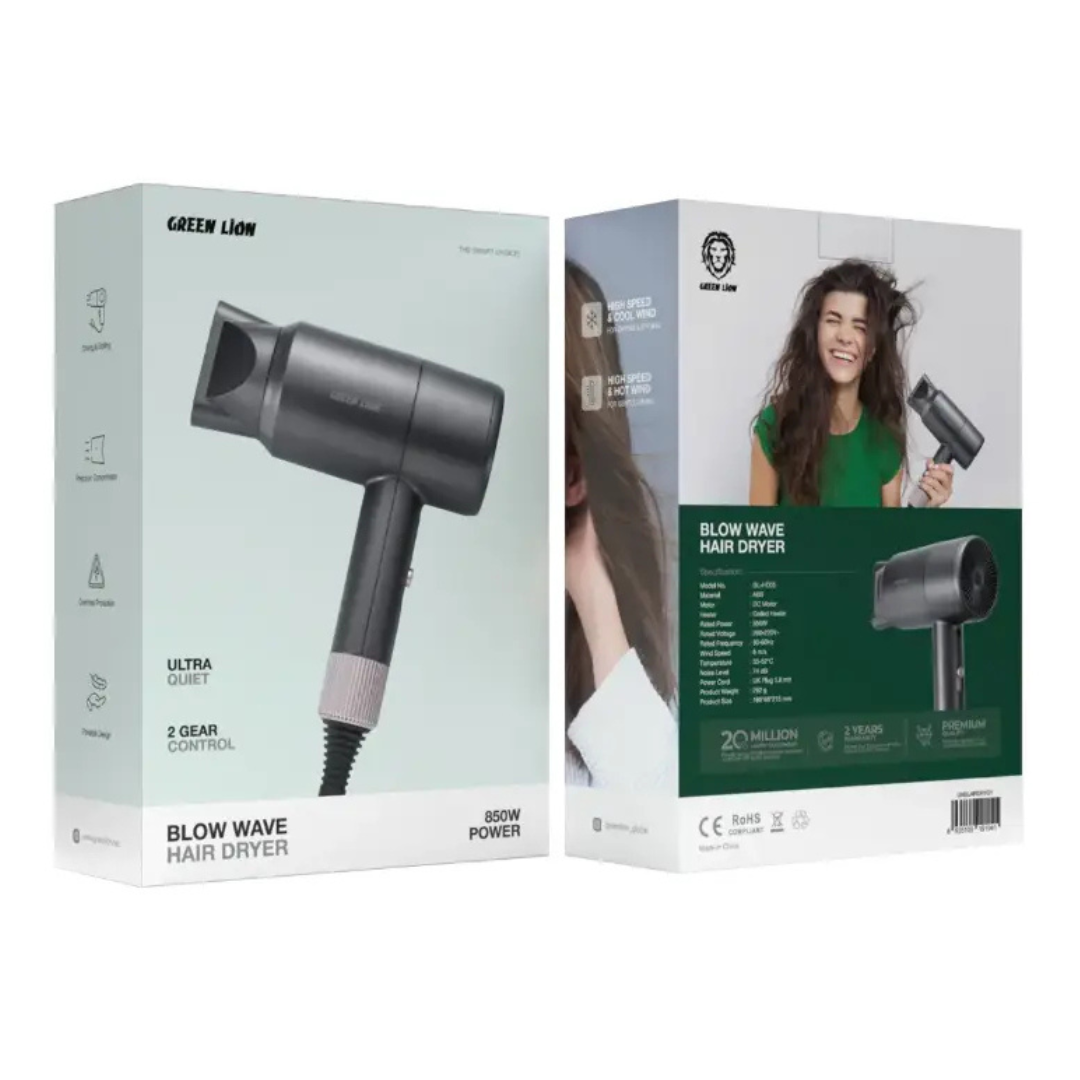 Green Lion Blow Wave Hair Dryer 850W
