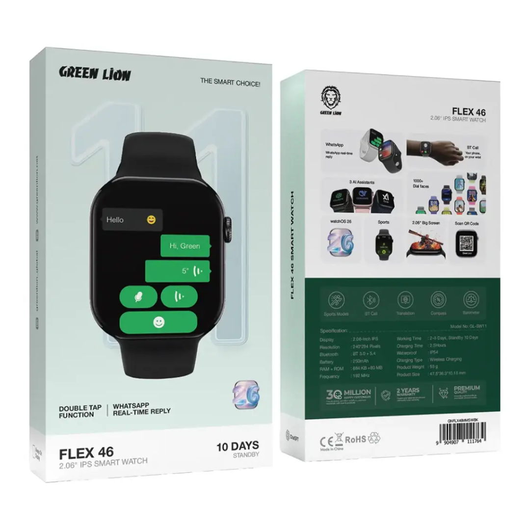 Green Lion Flex 46 2.06" IPS Smart Watch