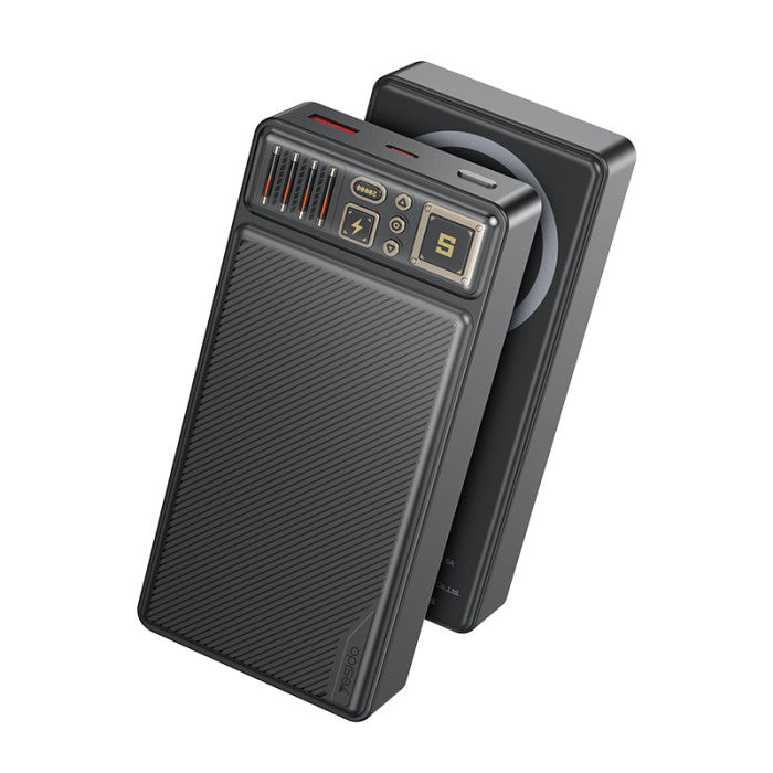 Yesido YP58 20000mAh 15W Magnetic Wireless Fast Charging Transparent Power Status Indicator Power Bank