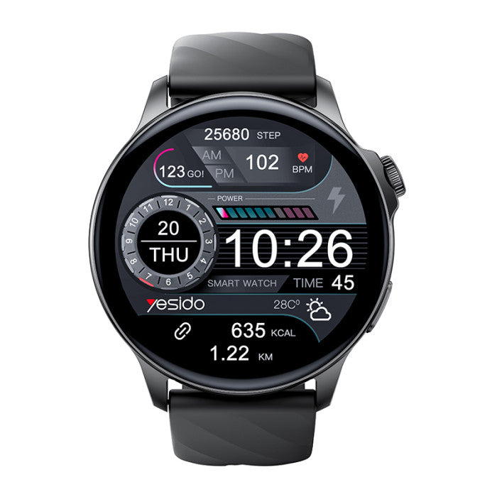 Yesido IO29 BT5.2 Large Screen Health Detection Strong Battery Life Full Body Waterproof Smart BT Watch