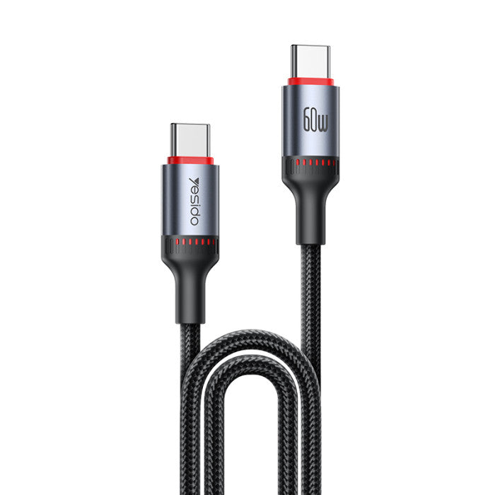 Yesido CA183 Type-C To Type-C 60W Fast Charging Data Cable Parameter