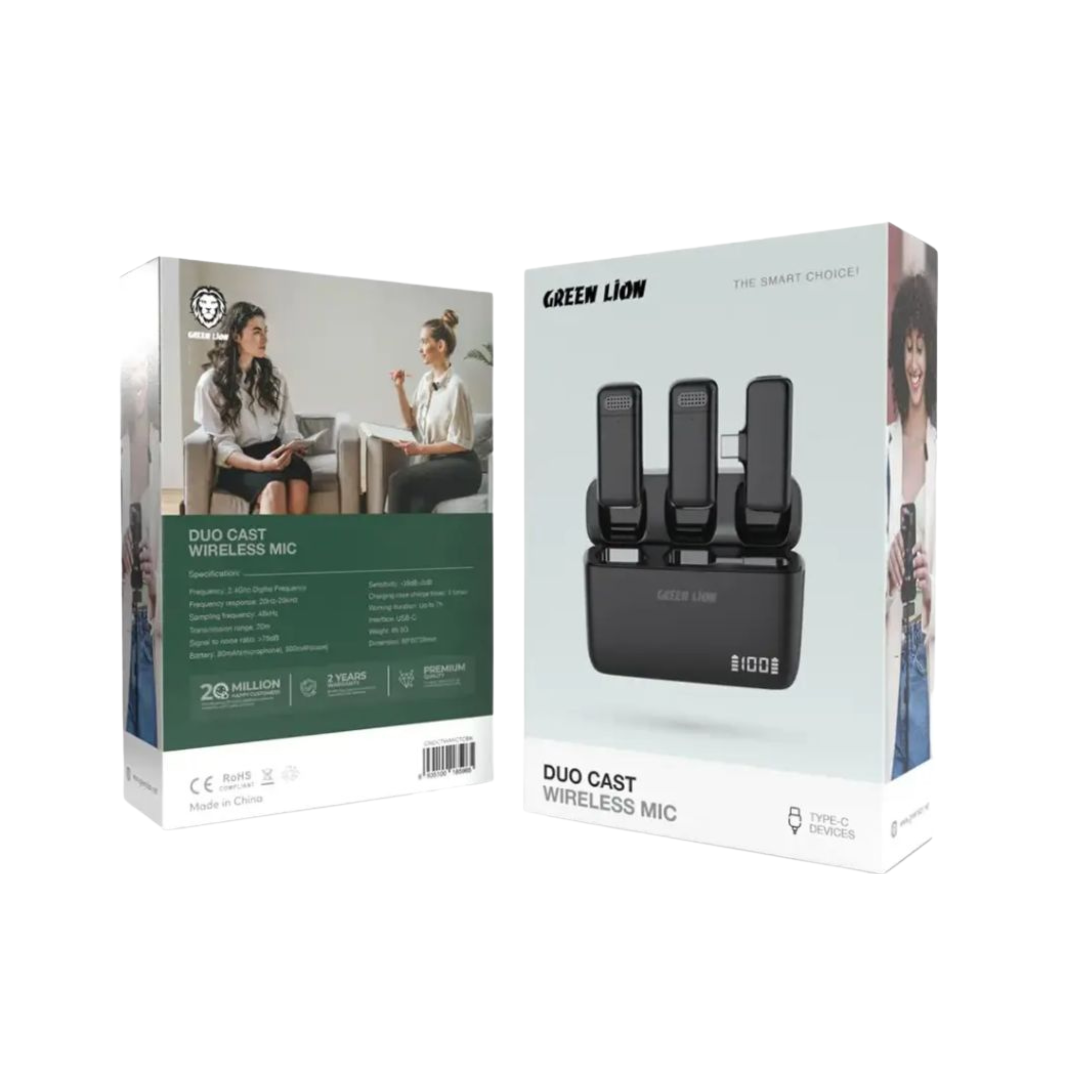Green Lion Duo Cast Wireless Mic – Type – C