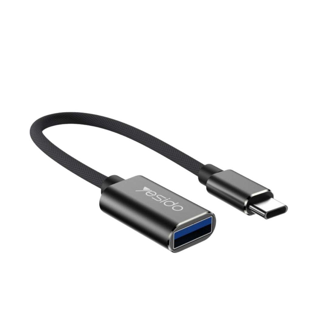Yesido GS01 Mobile Phone Type-C Female USB Data Transmit Type-C to USB-A OTG Adapter