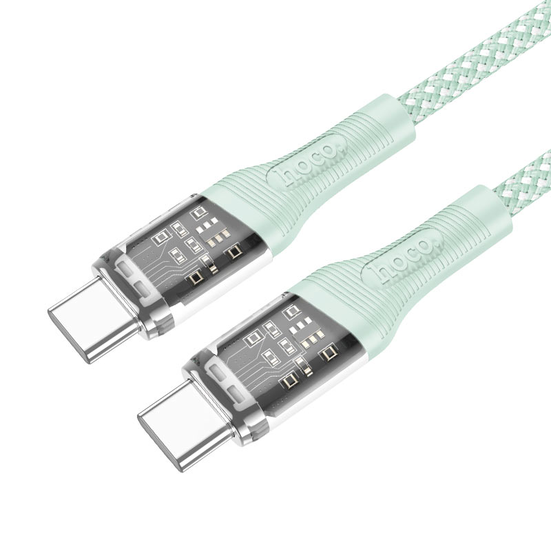 HOCO U111C Cable Type-C to Type-C Transparent Discovery Edition 60W