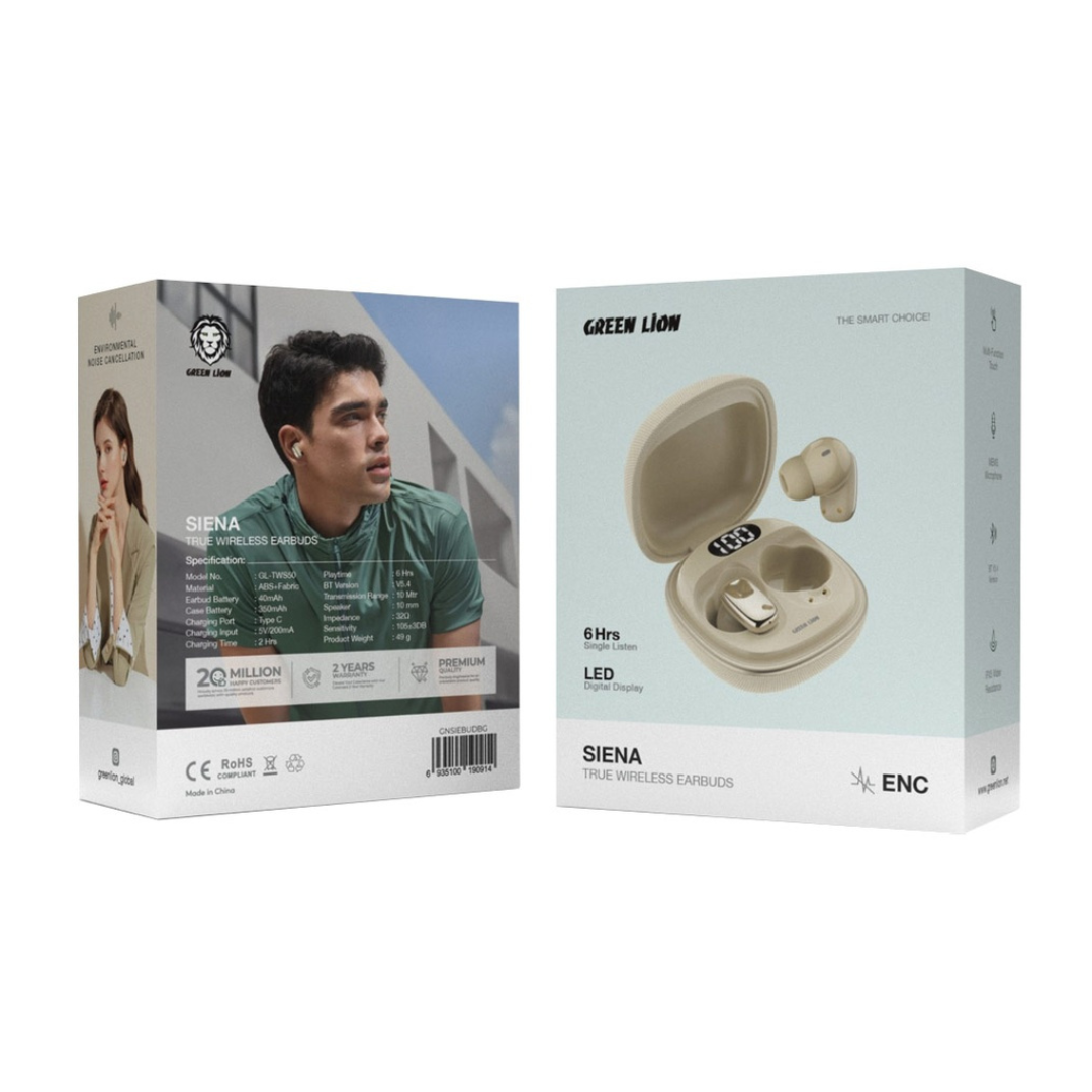 Green Lion Siena True Wireless Earbuds