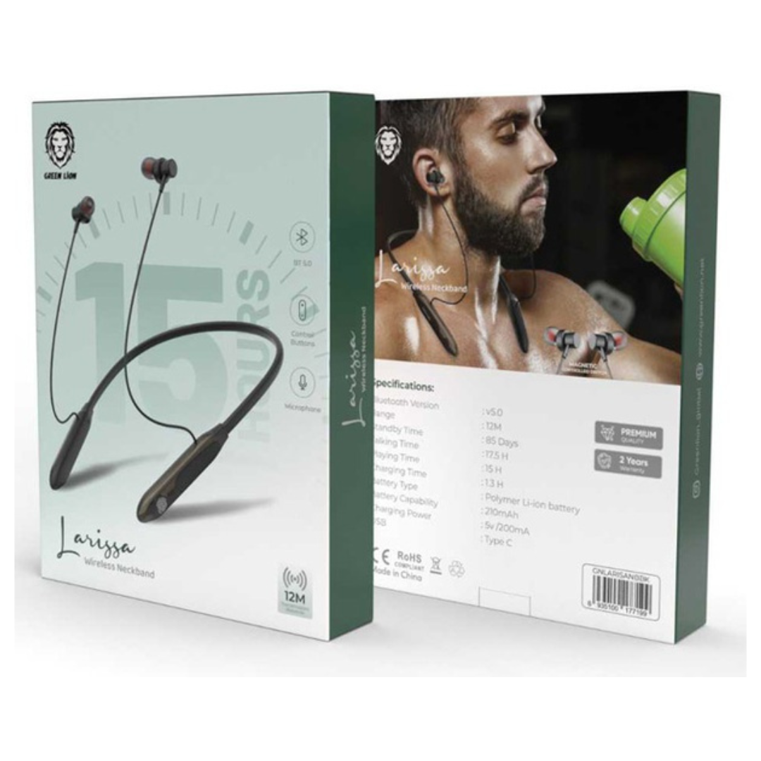Green Lion Larissa Wireless Neckband Headphones