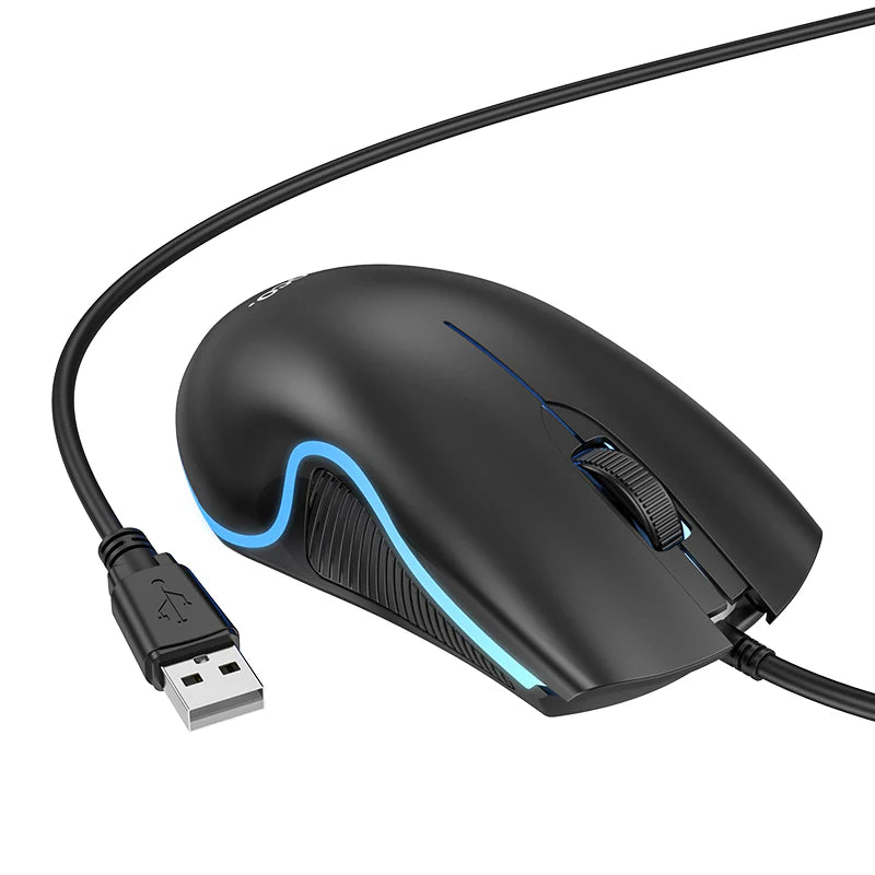 HOCO GM19 Enjoy Gaming Luminous LED Wired Mouse