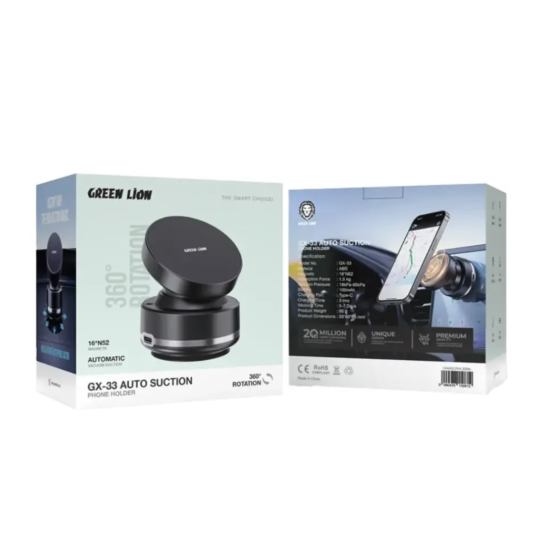 Green Lion GX-33 Auto Suction Phone Holder