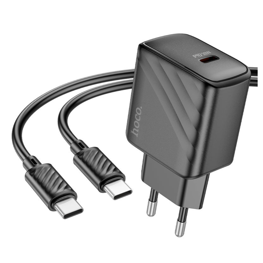 HOCO Wall charger CS22A Value PD30W EU cable set