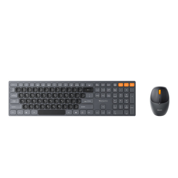 Yesido KB19 Two Colors 110 Buttons Built-in Drives 2.4G Wireless Keyboard & Mouse Set