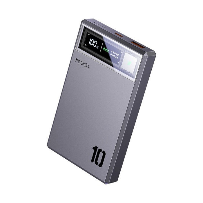 Yesido YP61 PD20W Fast Charging HD Digital Display Dual Port 10000mAh Magnetic Wireless Charging Power Bank