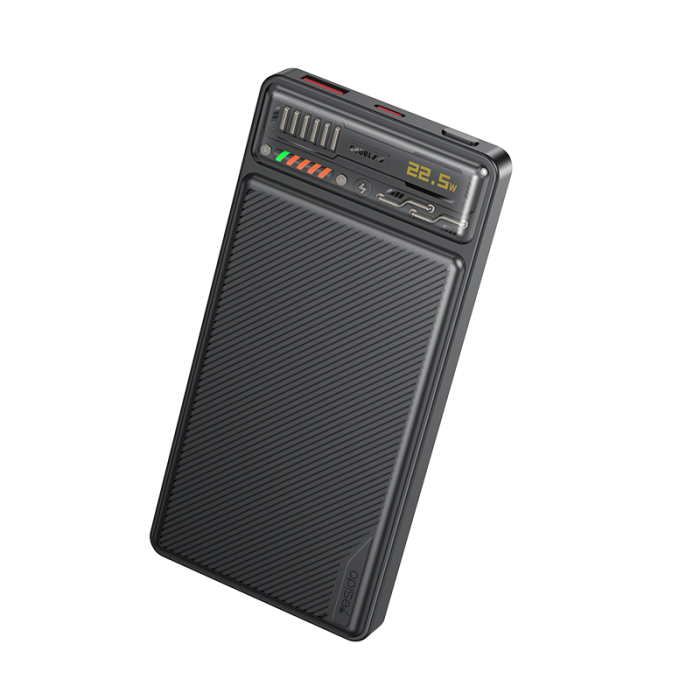 Yesido YP53 PD 20W + USB 22.5W 10000mAh Transparent Window Battery Display Fast Charging Power Bank