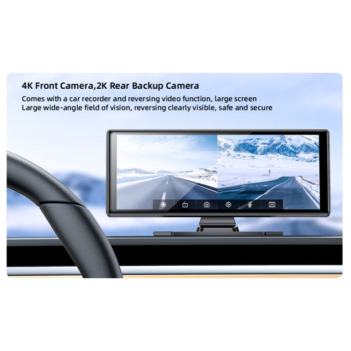 Yesido KM19 BT5.2 HD Display With Front And Rear Backup Camera 10.26inch Car Audio/video Navigation Carplay
