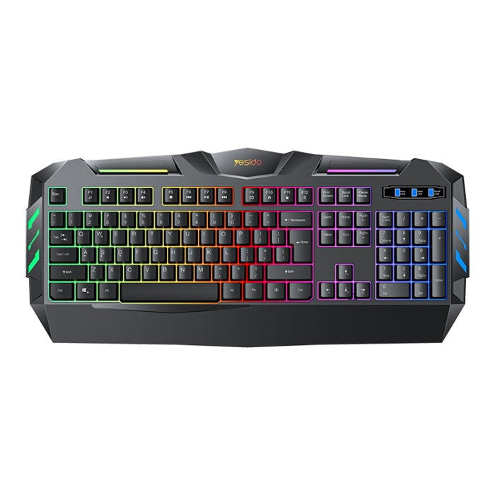 Yesido KB21 Mechanical feel keycaps Cool Backlight 104 Full-key Layout 1.5M Long Wired Gaming Keyboard