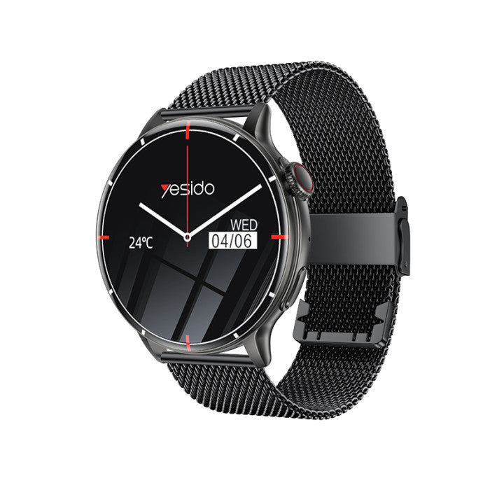 Yesido IO28 HD Calling Zinc Alloy Proof Body Health Detection Dual Strap Configuration BT Smart Call Watch