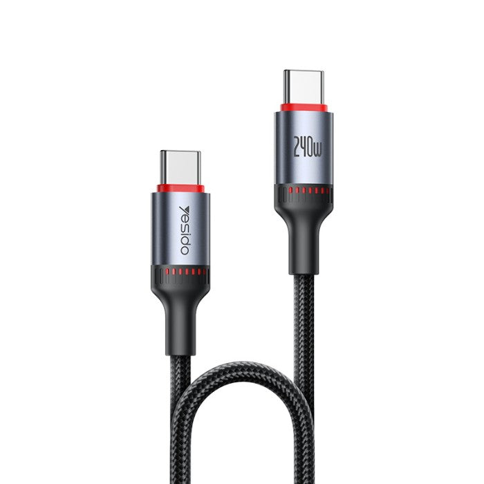 Yesido CA186 2M Type-C To Type-C 240W Fast Charging Data Cable Parameter