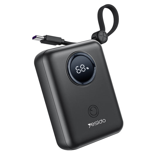 Yesido YP64 10000mAh 22.5W Fast Charging Large Capacity Mini Built-in L+C Cable Power Bank
