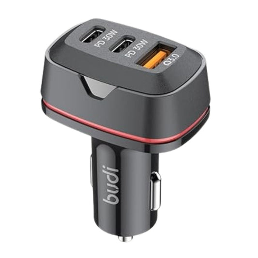 Budi 60W Dual USB-C PD & QC3.0 Car Charger
