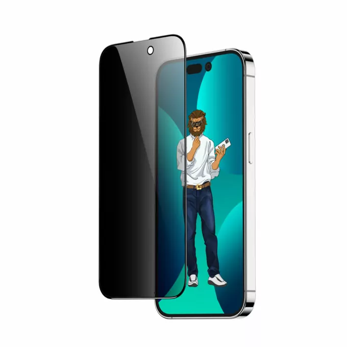 Green Lion 3D Scratch Free Round Edge Glass Screen Protector For iPhone 14 Pro