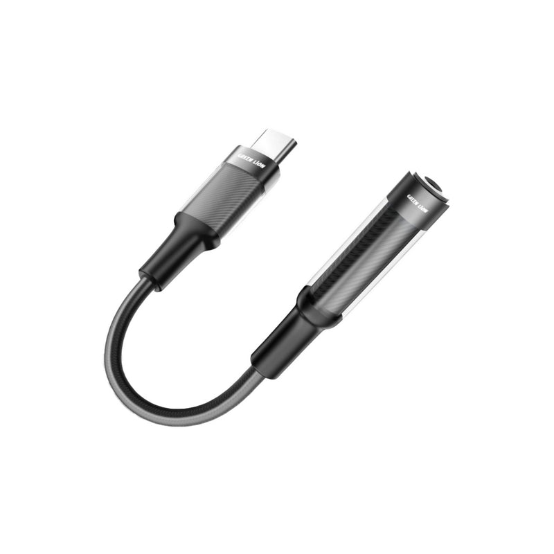 Green Lion Earphone Adapter USB-C to 3.5 Aux 12CM