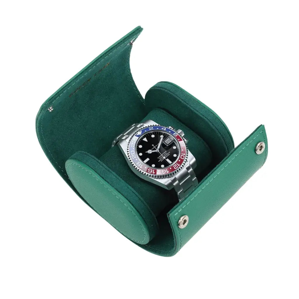 Green Lion Solo Smartwatch Roll Case - Rolex Green