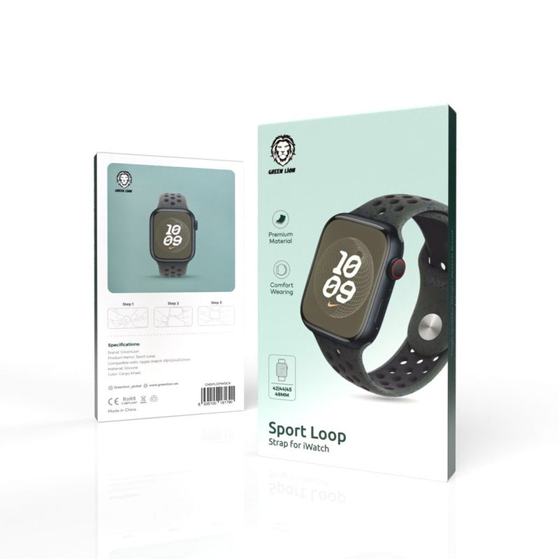 Green Lion Sport Loop Silicone Strap