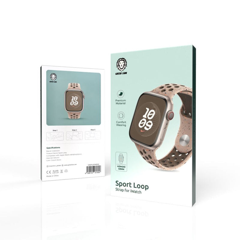 Green Lion Sport Loop Silicone Strap
