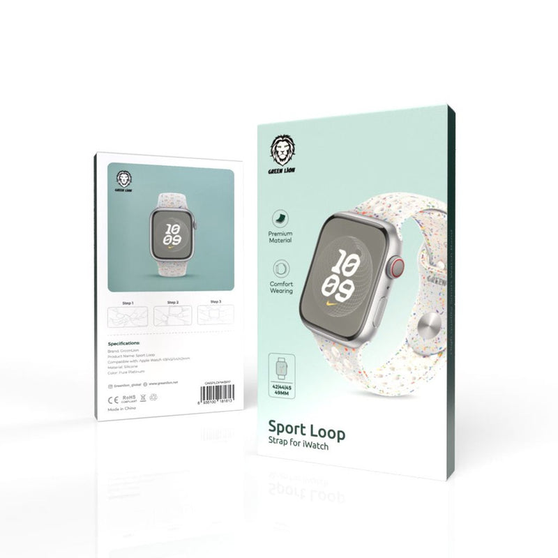 Green Lion Sport Loop Silicone Strap