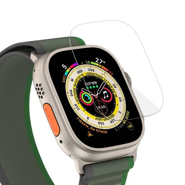 Green Lion Ultra HD Glass Transparent Full Protection for Apple Watch 49mm