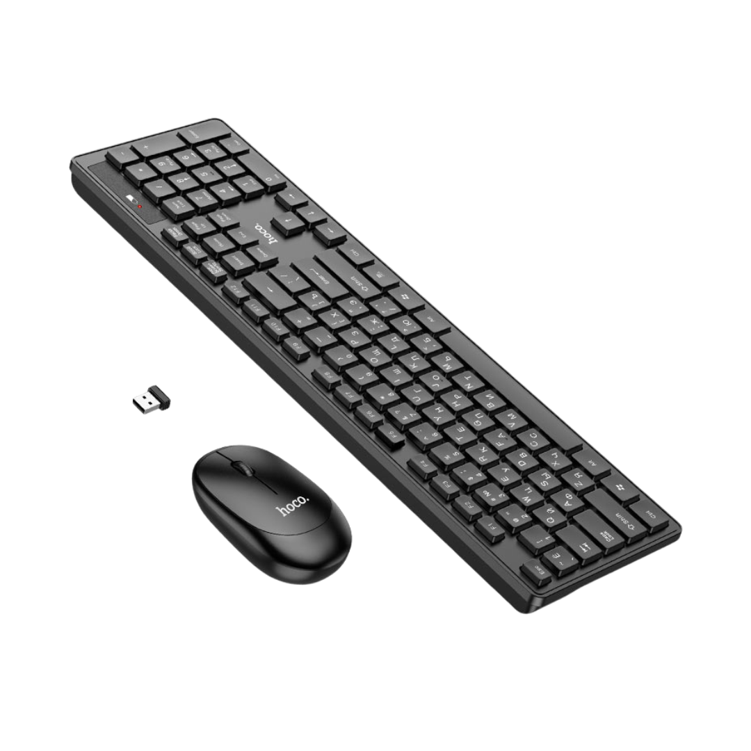 Hoco Keyboard + Mouse Set GM17 Wireless EN / RU