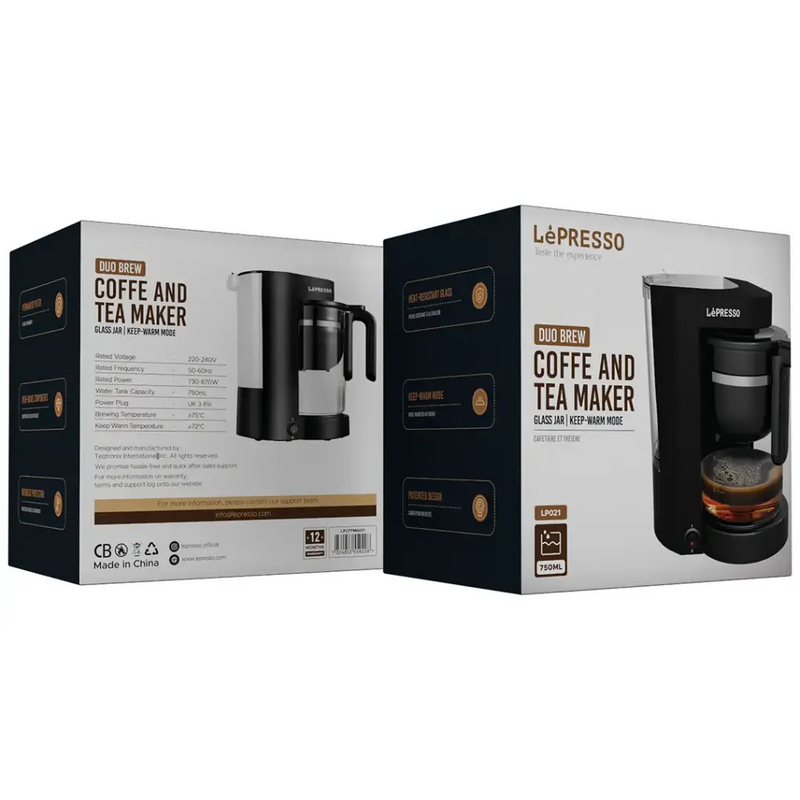 Lepresso Duo Brew Coffee and Tea Maker