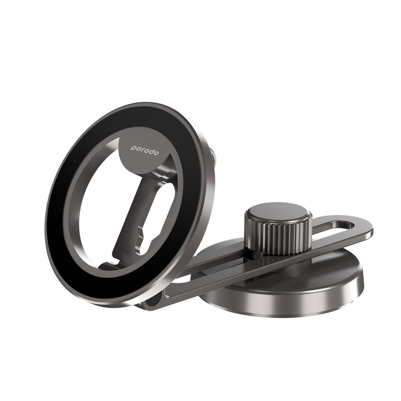 Porodo Magesafe Magnet Mount with Double folding and 360 " rotation