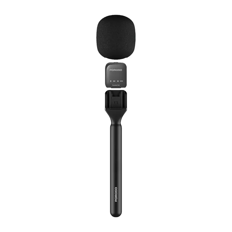Porodo Two-Device Connect Handheld Lavalier Microphone