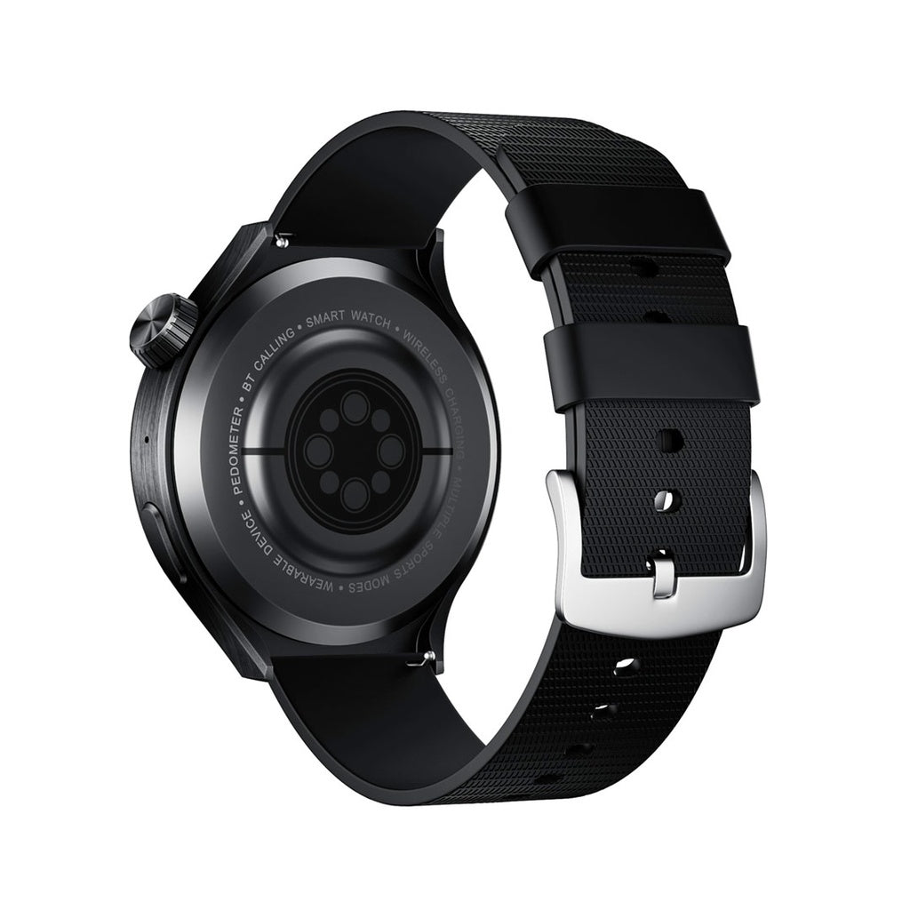 Porodo Smart Watch Sfera Round Titanium with Extra Orange Band