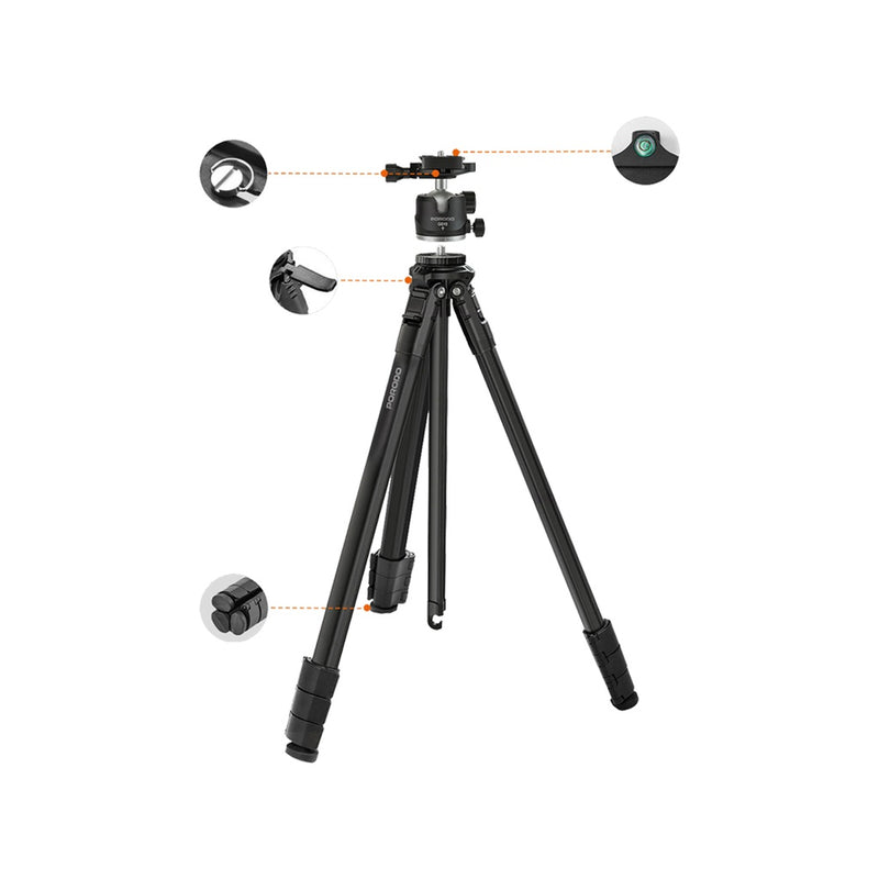 Porodo Professional Gimbal Tripod