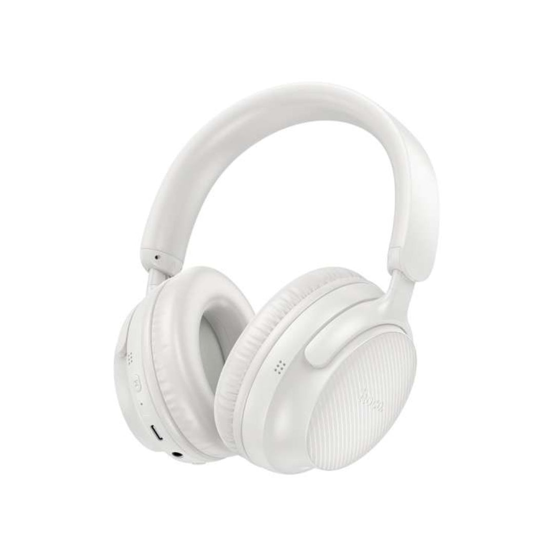 HOCO. W53 Wireless Headphone (BT v5.3) Supports AUX Mode - Morning Mist White