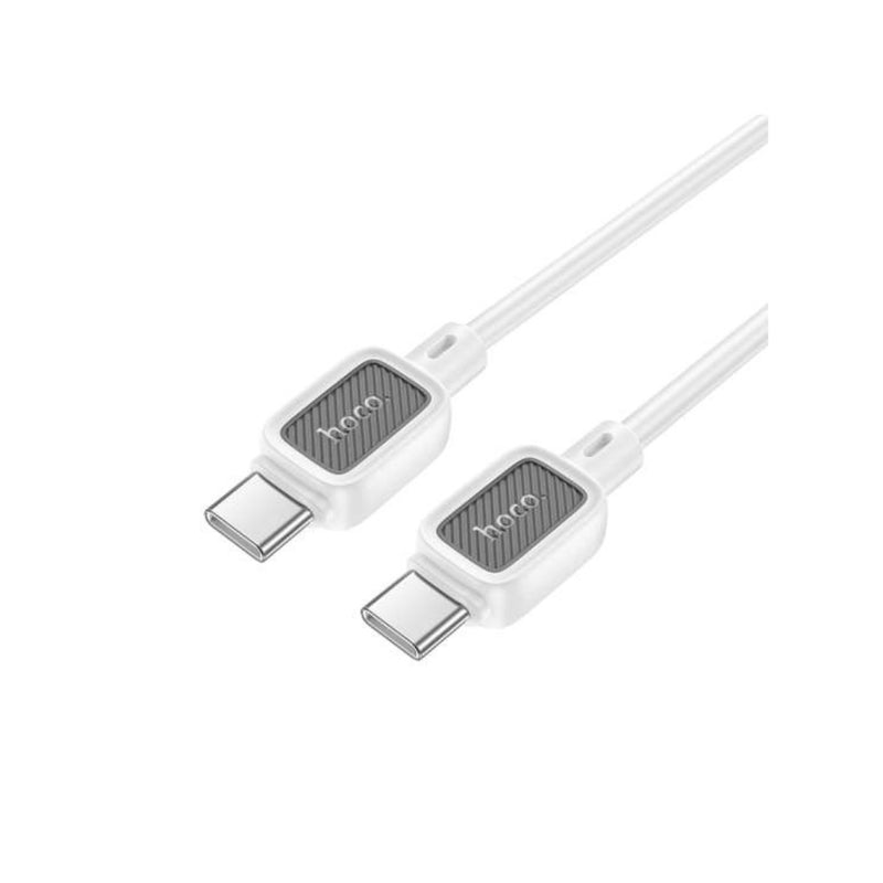 HOCO X108 Fast Charge Silicone Data Cable 60W Type-C to Type-C - White