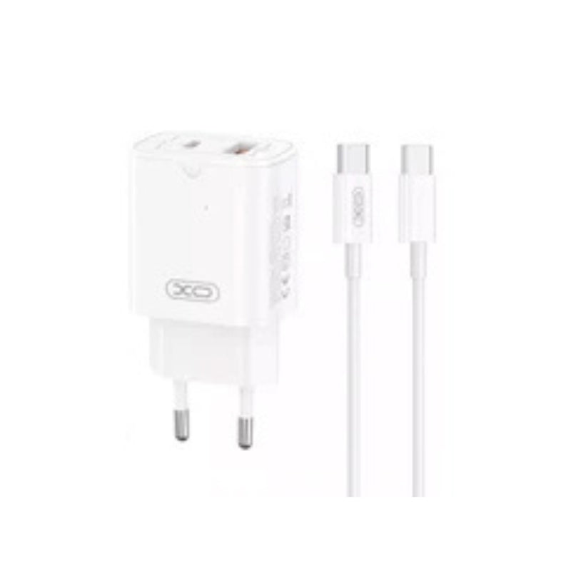 XO 30W Dual Input Type C to Type C Charger Set