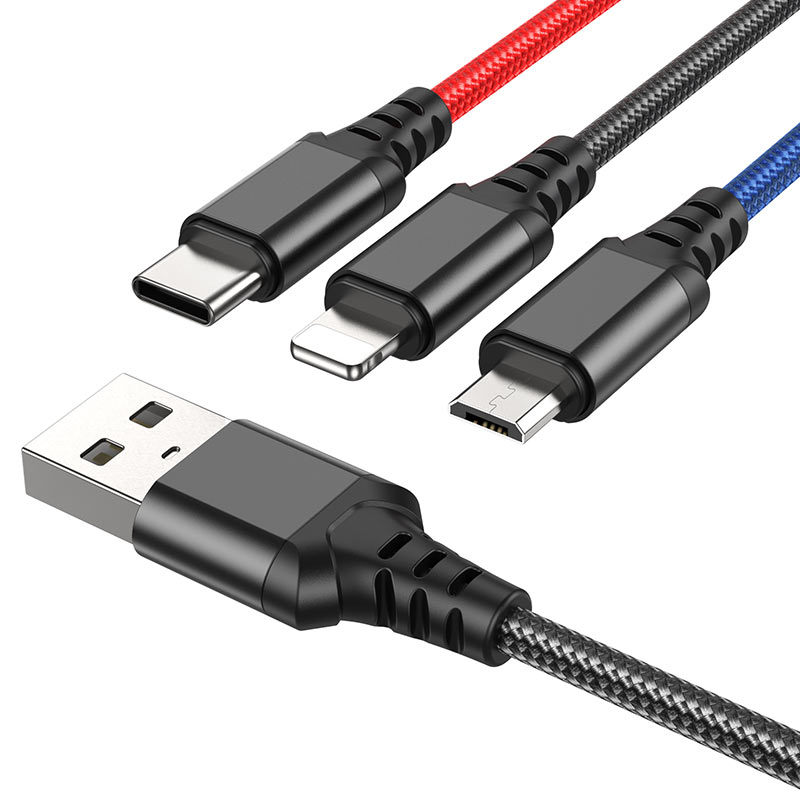 Hoco Cable 3-in-1 “X76 Super” charging wire