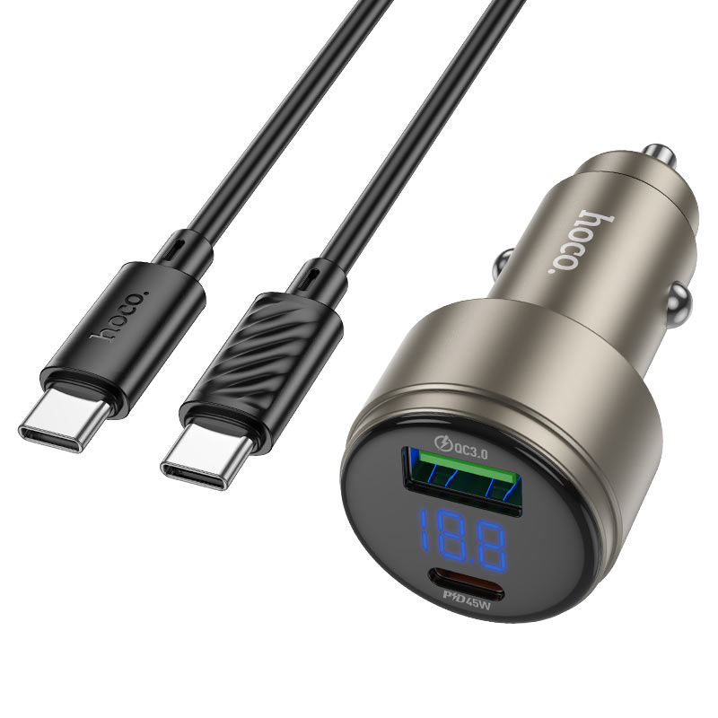 Hoco Z57B Glorious Car charger 63W cable set