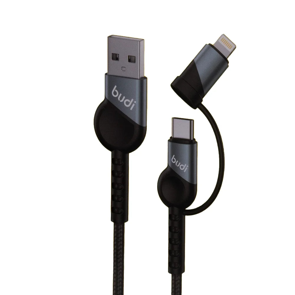 Budi 2 in 1 Fast Charge Charge/Sync Cable