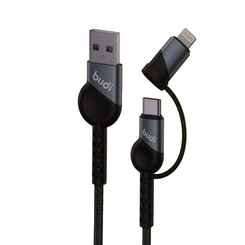 Budi 2 in 1 Fast Charge Charge/Sync Cable