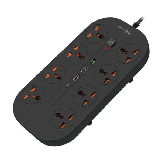 Porodo Blue 8 AC Power Strip