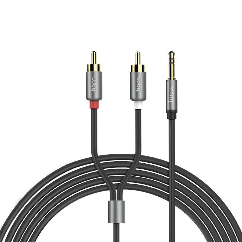 HOCO Cable dual RCA to 3.5mm “UPA10” audio plated plugs
